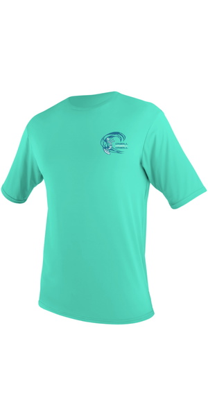 2026 O'Neill Toddler Basic Skins Short Sleeve Sun Shirt 5710G - Light Aqua